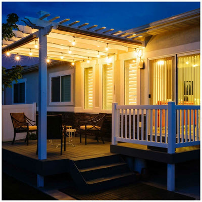 Feit Electric LED Filament String Light Set 14600mm 24 Sockets Weatherproof
