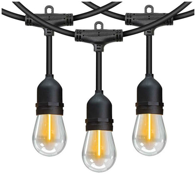 Feit Electric LED Filament String Light Set 14600mm 24 Sockets Weatherproof