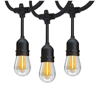 Feit Electric LED Filament String Light Set 14600mm 24 Sockets Weatherproof