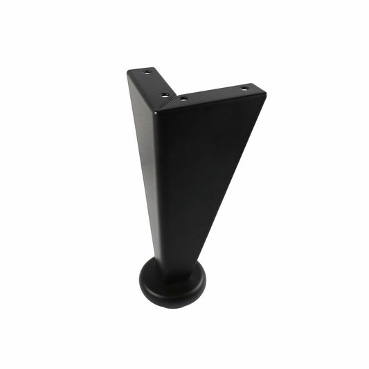 Adoored Furniture Leg Black - 150mm - Steel - Angled Design - Auzzistore