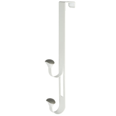 Neatfreak Over the Door Non-Slip Hook Set of 3 Heavy-Duty White Metal