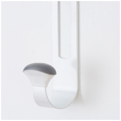Neatfreak Over the Door Non-Slip Hook Set of 3 Heavy-Duty White Metal