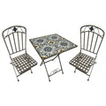 Decoris Illumax Bistro Florida Outdoor Set Compact Black Mosaic Iron
