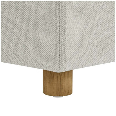 Henredon Sona Fabric Storage Ottoman Reversible Wood Tray Tops