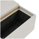 Henredon Sona Fabric Storage Ottoman Reversible Wood Tray Tops — image 4