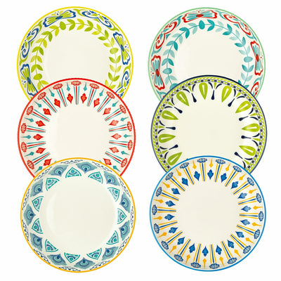 Signature Housewares Pasta Bowls 6 Piece Set 1,153ml Stoneware Stylish