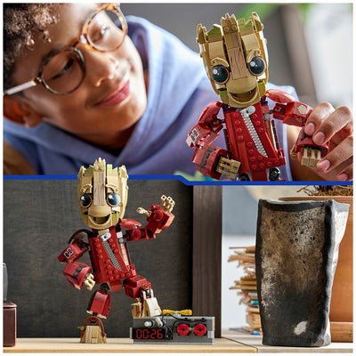 LEGO Marvel Ravager Jumpsuit Groot 76341 Posable 604-Piece Figure