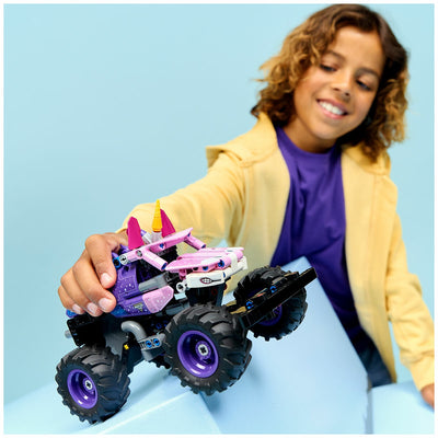 LEGO Technic Monster Jam Sparkle Smash Pull-Back 42220 Unicorn Truck 243pc