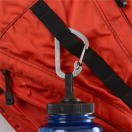Nite Ize Carabiner Slide Lock Size 2 Black Stainless Steel Durable – view 2 - Auzzistore