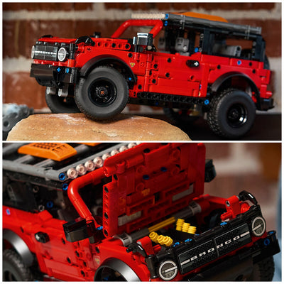 LEGO Technic Ford Bronco SUV 42213 Red Black 943-Piece Realistic Model