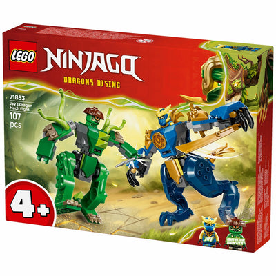 LEGO NINJAGO Jay’s Dragon Mech Fight 71853 107-Piece Buildable Set