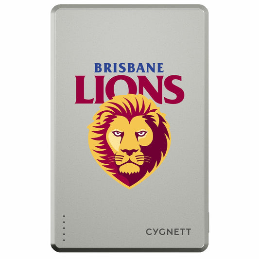 Cygnett 5K Slim Mag Power Bank Brisbane Lions CY5360PBCHE - Auzzistore