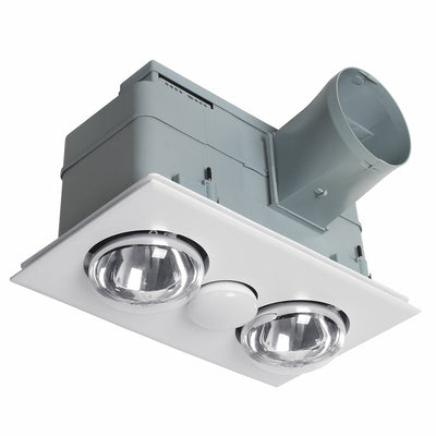 Martec Striker 2 Bathroom Heater/Exhaust Fan MBHS2LW Tri-Colour LED