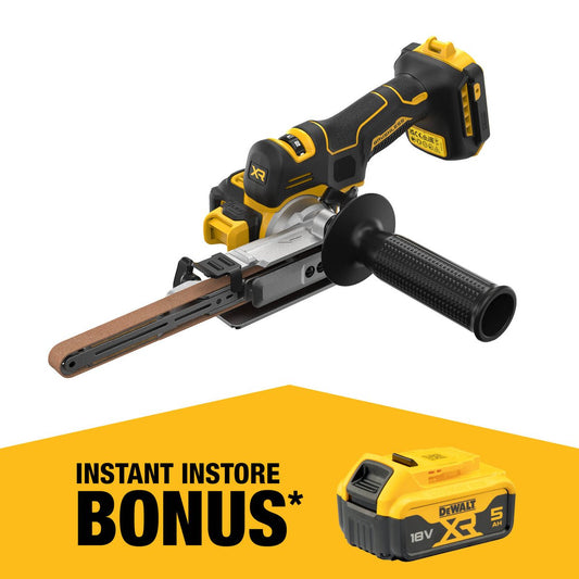 Dewalt 18V Cordless Band File Bare Unit - 1.9kg - Brushless Motor - Variable Speed