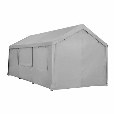 Car Canopy 3 x 6m Grey Heavy Duty Powder Coated Steel Frame