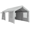 Car Canopy 3 x 6m Grey Heavy Duty Powder Coated Steel Frame