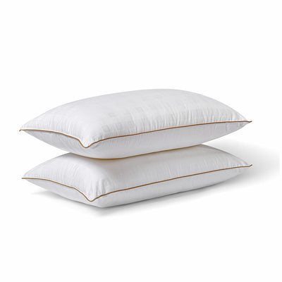 Onkaparinga Wool Blend Pillow 2 Pack 48 x 73cm White Breathable Cotton Cover