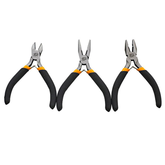 Craftright Mini Pliers Set - 3 Piece - Carbon Steel - Versatile Tools