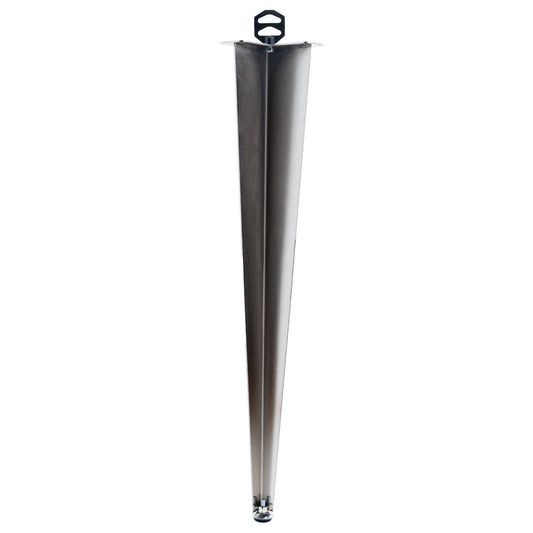 Taskmaster Corner Furniture Leg - 710mm - Satin Chrome - Durable & Adjustable - Auzzistore