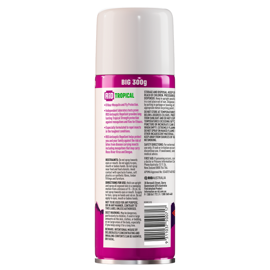 RID Tropical Antiseptic Bite Protection - 300g - DEET - 8 Hours Protection – view 2 - Auzzistore