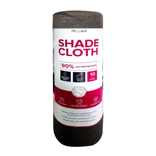 Pillar 1 Shade Cloth 83 x 10m - Woodland Grey - 90% UV Protection