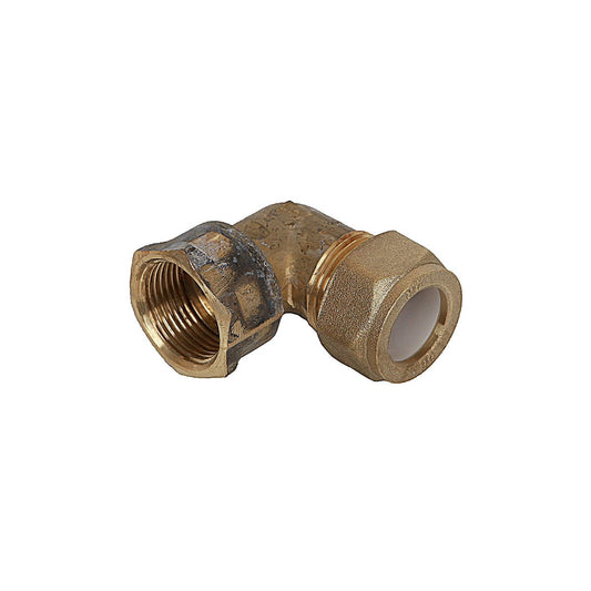 Brasshards Brass Female Compression Elbow 15c x 15fi - Lead-Free - 30mm - Auzzistore