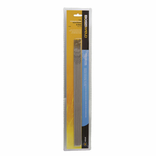 Bossweld 2.0mm x 6 Stainless Steel Welding Electrode Pack – view 2 - Auzzistore
