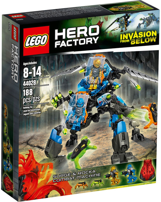 LEGO 44028 Surge & Rocka Combat Machine: Hero Factory Robot Building Set - Auzzistore