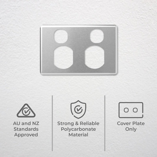 Deta Aluminium Cover - 116mm x 76mm - Brush Finish - Easy To Install – view 2