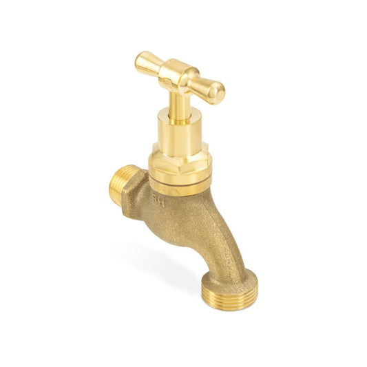 Brasshards 1/4 Turn T Head Mi Hose Tap 15mm Lead-Free Brass - Durable Design - Auzzistore