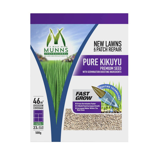 Munns Professional Lawn Seed - 500g - Emerald Kikuyu - Drought Tolerant – view 2 - Auzzistore