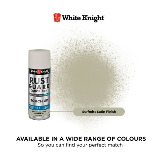 White Knight Rust Guard Spray Paint - 300g - Surfmist - Acrylic - Quick Drying – view 2 - Auzzistore