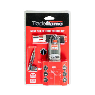 Tradeflame Mini Soldering Torch - 140mm - Plastic Metal - Adjustable Flame