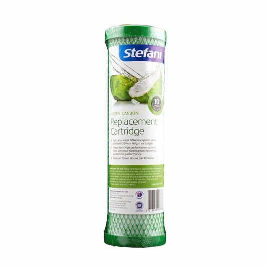 Stefani 10 Micron Green Carbon Replacement Cartridge 250mm Carbon Filter - Auzzistore