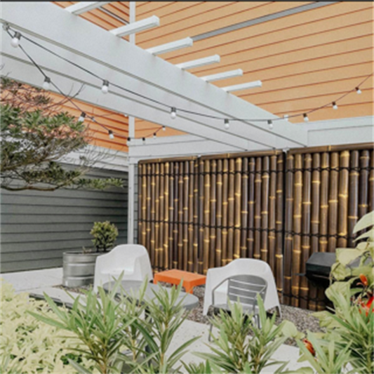 Lattice Makers Black Bamboo Screen Capping 900mm x 80mm Durable – view 2 - Auzzistore