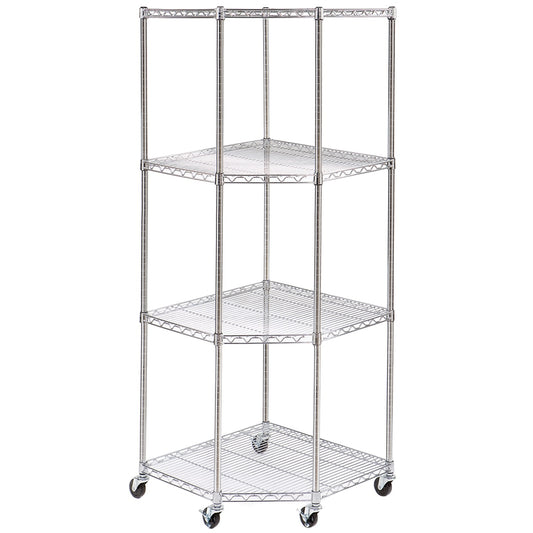 Seville Classics 4 Tier Corner Shelf - Auzzistore