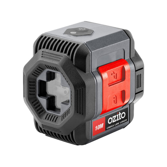 Ozito 10m Cross Line Laser - Auto Levelling - Compact Design - Red – view 2 - Auzzistore
