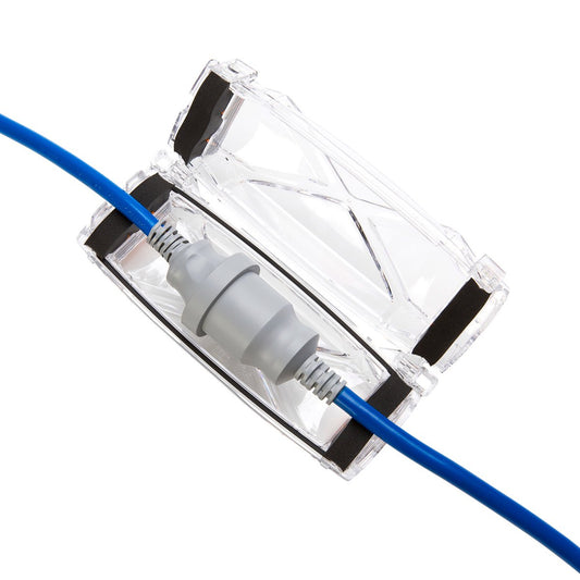 Ampfibian x2 Weatherproof Connector Protector - IP55 - Clear - 75mm x 62mm x 195mm – view 2