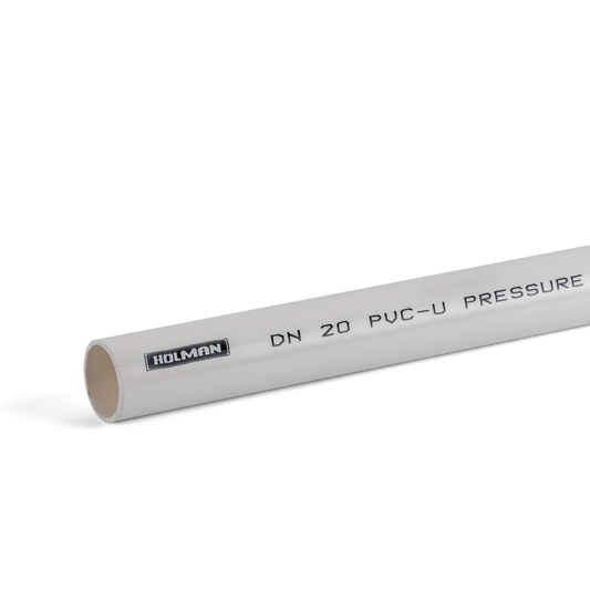 Holman PVC Pipe 25mm x 1m Class 12 Pressure White Durable - Auzzistore
