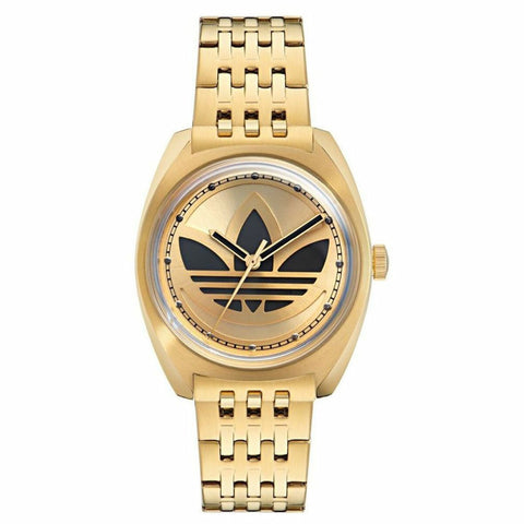 Adidas Originals Edition One Gold Tone Stainless Steel Watch AOFH23509 - Auzzistore