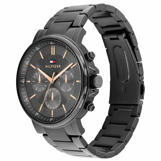 Tommy Hilfiger Tyson Grey Dial Grey Steel Men's Watch 1710711 - Auzzistore