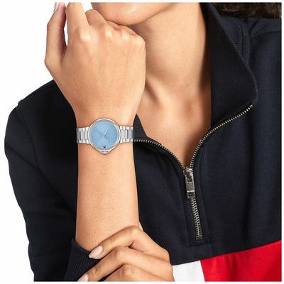 Tommy Hilfiger Lori 34mm Stainless Steel Blue Dial Quartz Watch 1782777