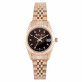 Mathey-Tissot 32mm Rose Gold Women's Watch Brown Dial Stainless Steel D710PRM