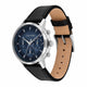 Calvin Klein Gauge Mens Watch 41mm Blue Dial Black Leather Strap