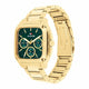 Tommy Hilfiger Herald Mens Watch 39mm Green Dial Gold Plated Steel 1792223 — image 2