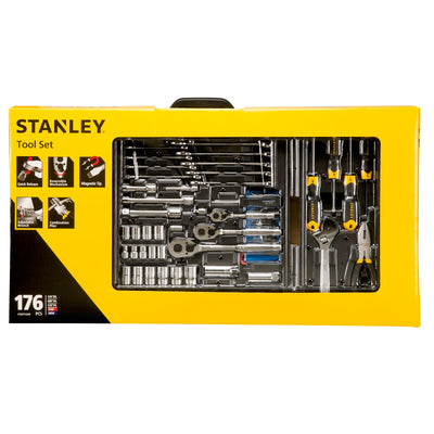 Stanley 176 Piece Tool Kit - Metal - Durable - Easy To Carry