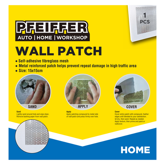 Pfeiffer Plaster Repair Wall Patch - 15cm - Fibreglass - Paintable