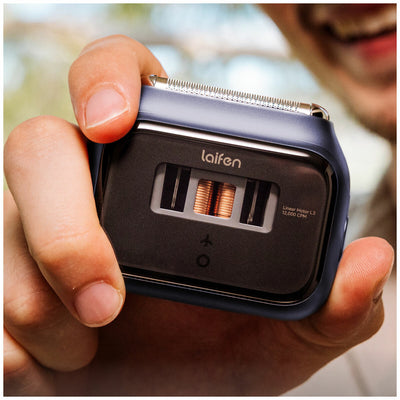 Laifen P3 Pro 3-Blade Electric Shaver Gift Box Royal Blue Compact
