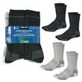 Kirkland Signature Wool Socks 4 Pack Men 7-13 Black/Charcoal & Natural/Grey