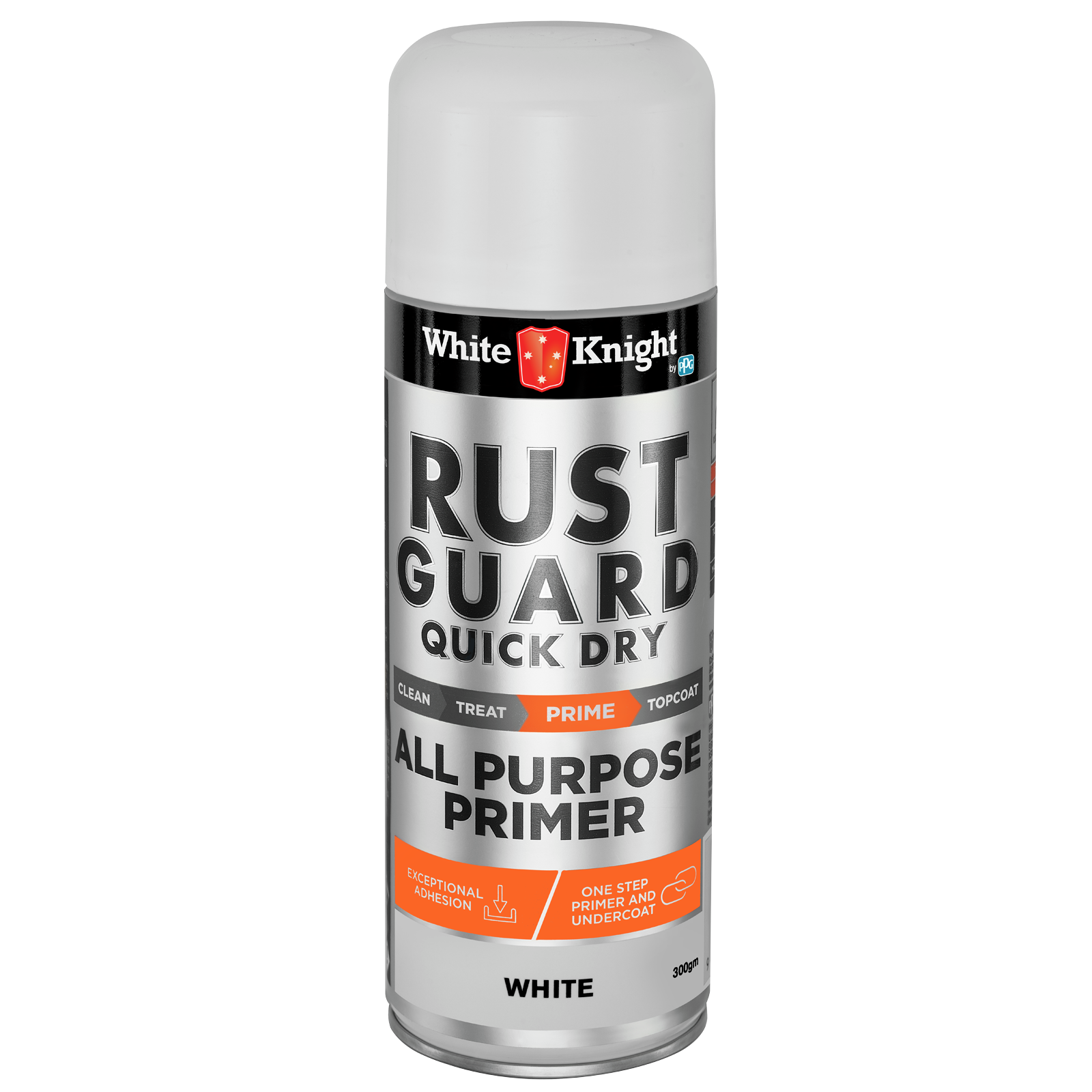 White Knight 300g Rust Guard Quick Dry All Purpose Primer Spray Paint ...